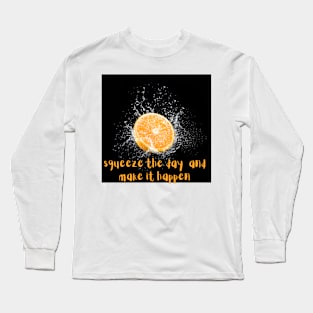 orange splash Long Sleeve T-Shirt